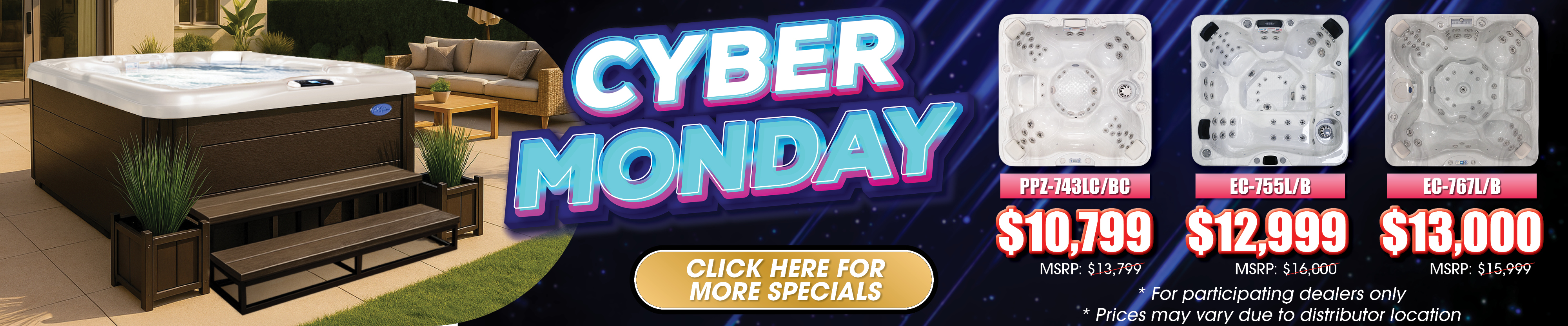 Calspas hot tub being used in a family setting - Porterville