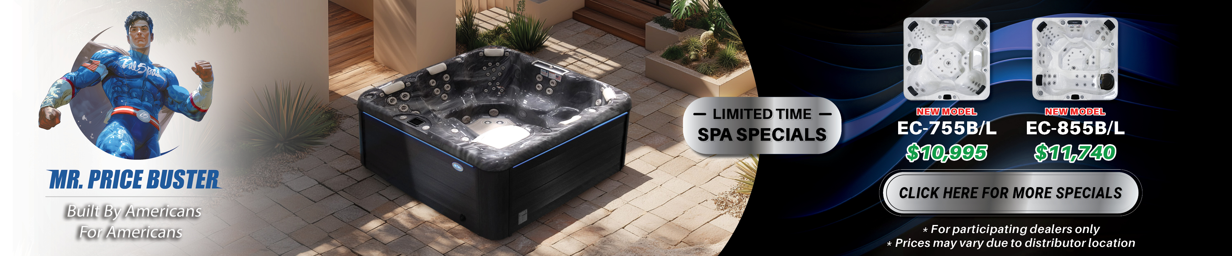 Calspas hot tub being used in a family setting - Porterville